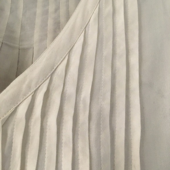 American Rag White Blouse with Lace Sleeves - Picture 4 of 6